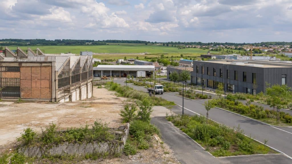 une friche industrielle devenue site d’activité durable