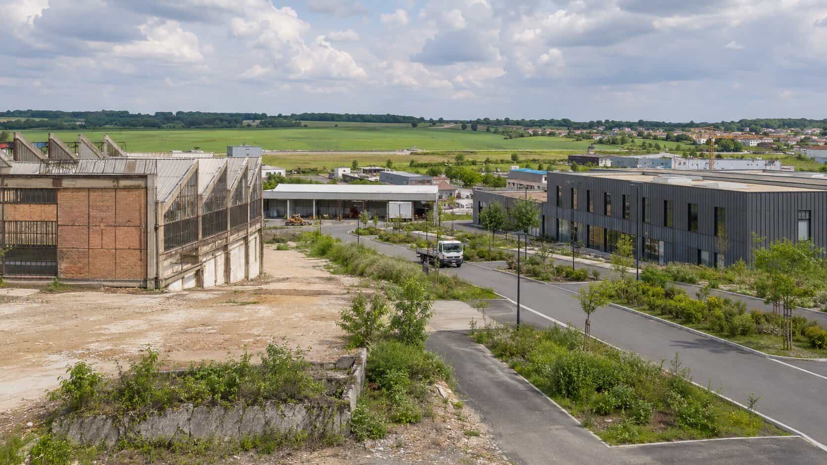 une friche industrielle devenue site d’activité durable